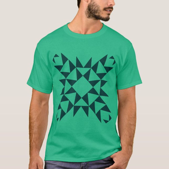 Camiseta Decorativo 01 - Verde oscuro (Anverso)