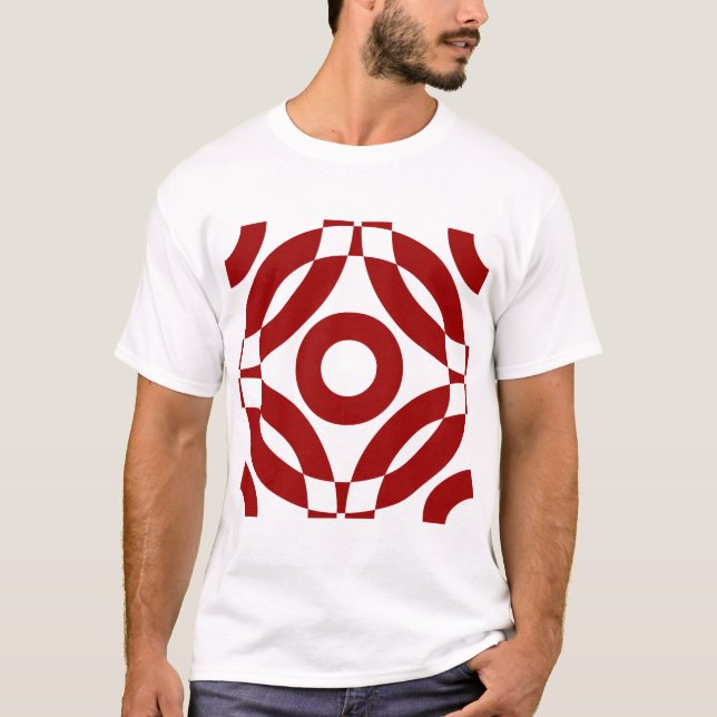 Camiseta Decorativo 02 - Rojo de rubí (Anverso)