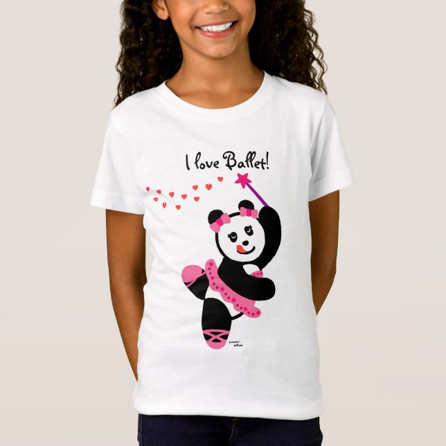 Camiseta Decreto del bailarín de ballet de la panda de (Anverso)