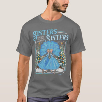 Camiseta Ded Sisters Navidad Blanca Feliz Navidad Copo de N