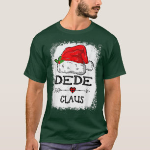 Camiseta Dede Claus Christmas Light Pajama Family Matching