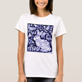 Camiseta Dedham Blue Rabbit, diseño clásico azul y blanco