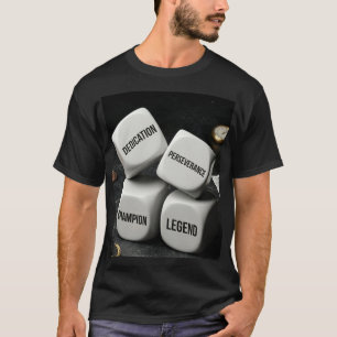 Camiseta Dedicación Perseverancia Campeón Leyenda Dados Mot