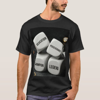 Camiseta Dedicación Perseverancia Campeón Leyenda Dados Mot