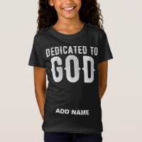 DEDICADO A DIOS PERSONALIZABLE BLANCO GUAY