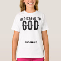 DEDICADO A DIOS PERSONALIZABLE GUAY TEXTO NEGRO