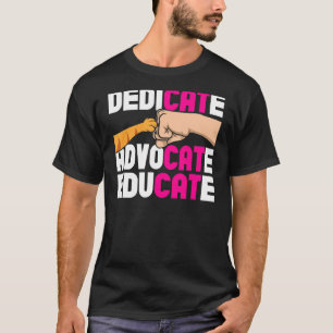 Camiseta Dedicado a educar al rescate de gatos de rescate a