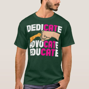 Camiseta Dedicado a educar al rescate de un gato para el re