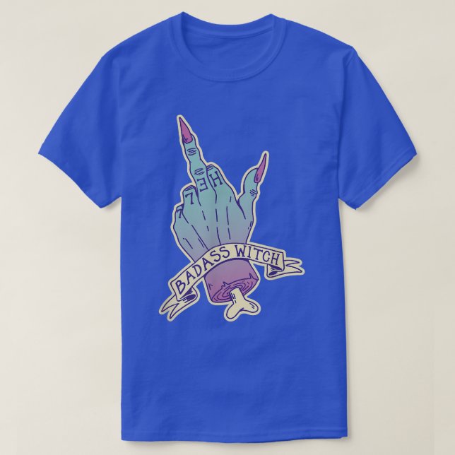 Camiseta Dedo de bruja de los dedos medio (Diseño del anverso)