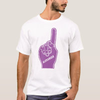 Dedo de espuma Purple Deportivo Personalizado
