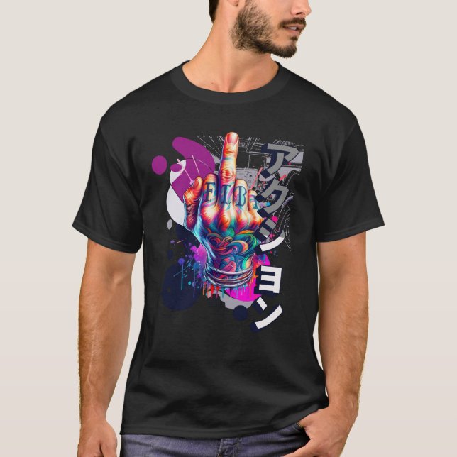 Camiseta dedo medio (Anverso)