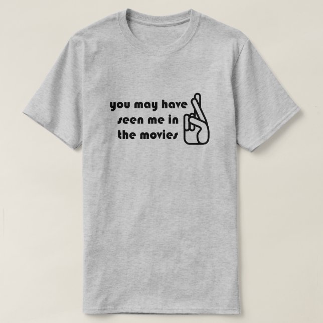 Camiseta Dedos cruzados vistos en películas enmascaran cami (Diseño del anverso)