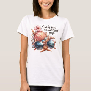 Camiseta Dedos de arena y nariz tostada por el sol