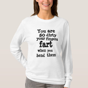 Camiseta Dedos que se Pasan de la Raya  línea