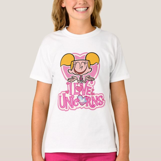 Camiseta Dee Dee - Amo Unicornios (Anverso)