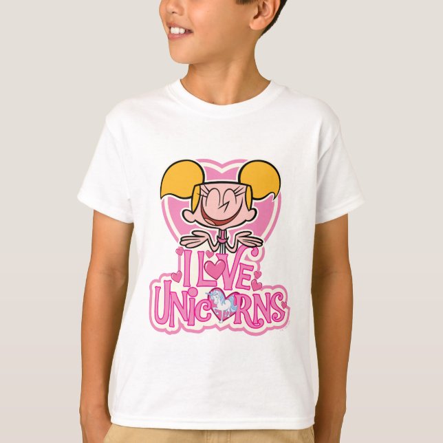 Camiseta Dee Dee - Amo Unicornios (Anverso)