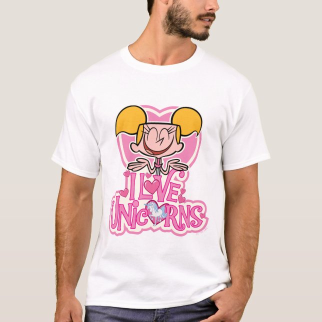 Camiseta Dee Dee - Amo Unicornios (Anverso)