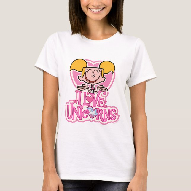 Camiseta Dee Dee - Amo Unicornios (Anverso)