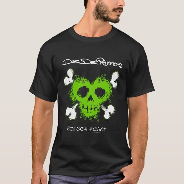 Camiseta Dee Dee Ramone Poison Heart (Anverso)