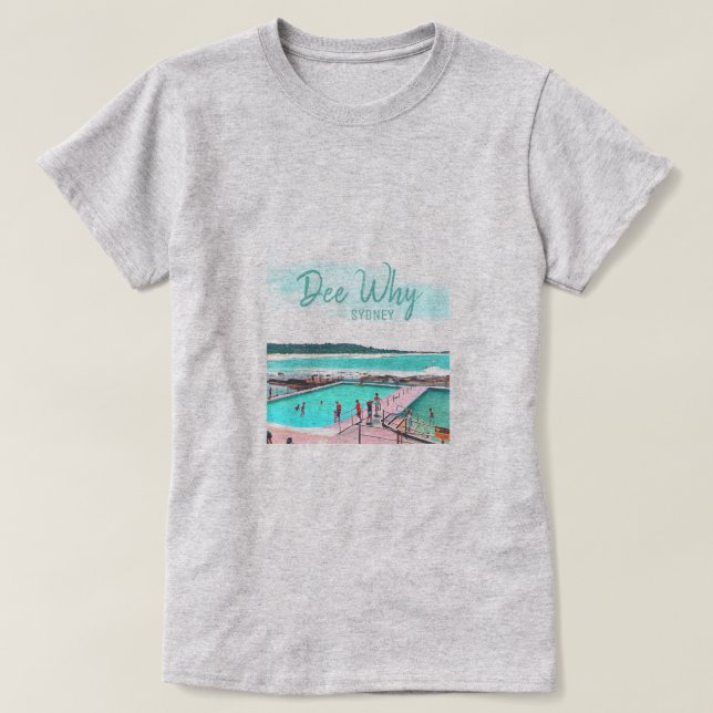 Camiseta Dee Why playa Sydney Australia viaje (Diseño del anverso)