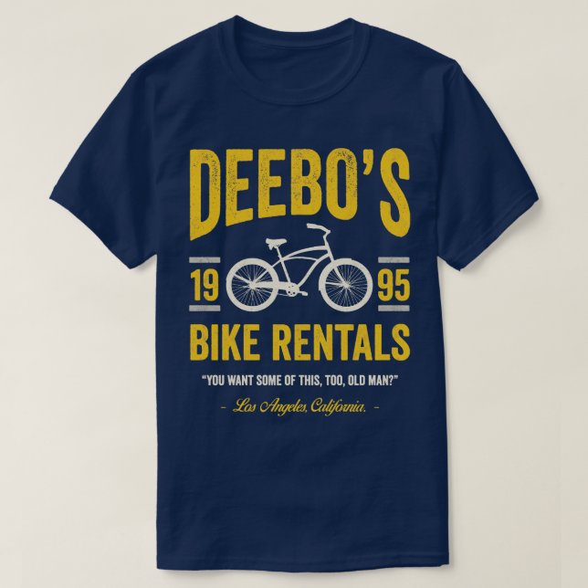 Camiseta Deebos Alquiler de bicicletas Vintage (Diseño del anverso)
