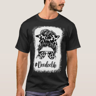Camiseta Deedee Life Vaca Pelo Rubio Desordenado Moño Día d