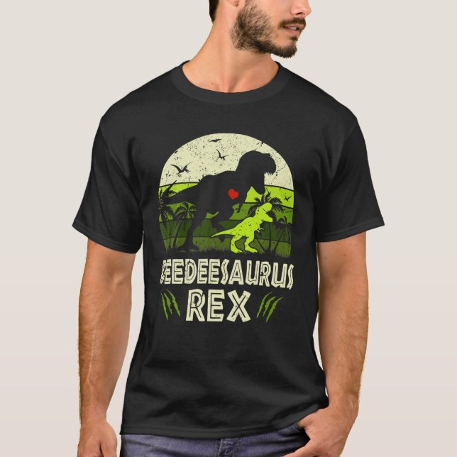 Camiseta Deedeesaurus T Rex Dinosaur Deedee Saurus Family M (Anverso)