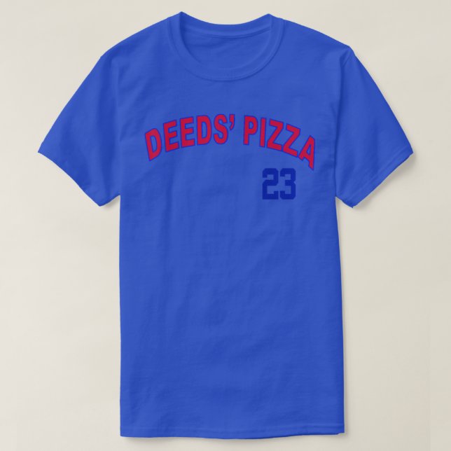 Camiseta Deeds Pizza Baseball  (Diseño del anverso)