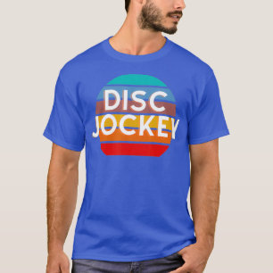 Camiseta Deejay de la música de jockey de disco de DJ retr