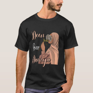 Camiseta Deen por Dunya Fuerte Muslimah Hijab Mujer Musulma