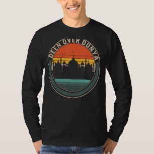 Camiseta Deen por la mezquita musulmana de Dunya rezando el