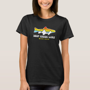 Camiseta Deep Creek Lake State Park Maryland Md Pescador Sk