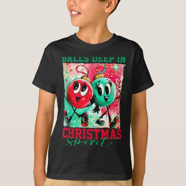 Camiseta Deep In Christmas Srit Christmas Humorous Festive  (Anverso)
