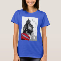 Deep Royal Blue London Red Phone Box Big Ben