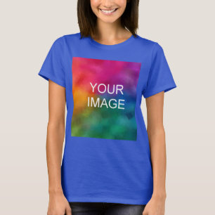 Camiseta Deep Royal Blue Sube Tu Foto Trendy Elegant