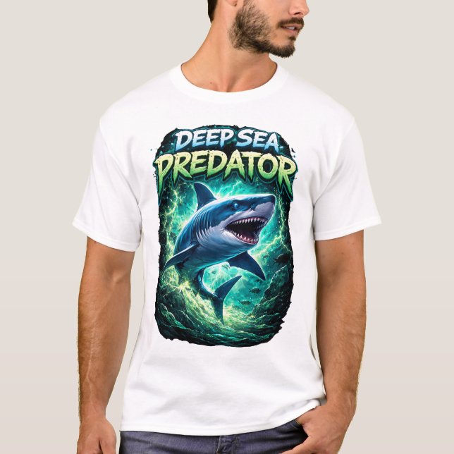 Camiseta Deep sea predator shark T-Shirt (Anverso)