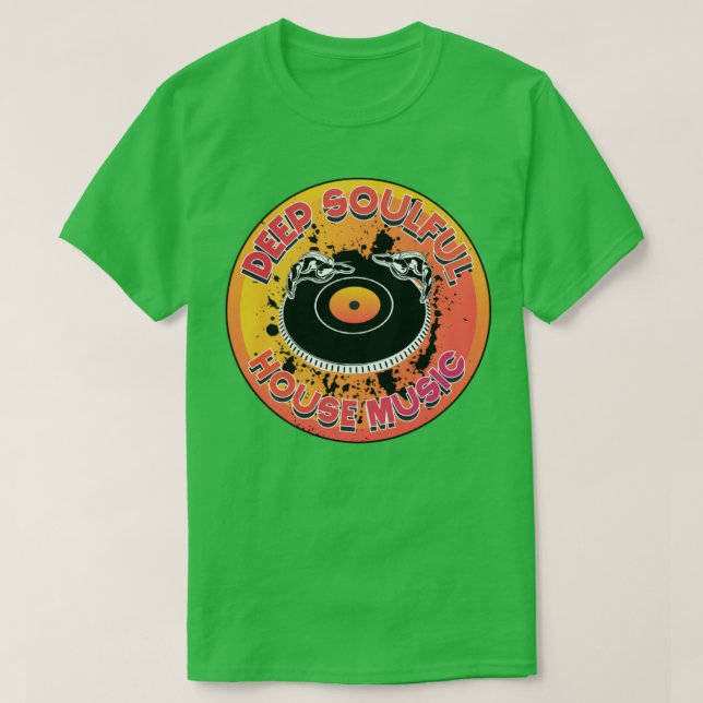 Camiseta Deep Soulous House Music (Diseño del anverso)