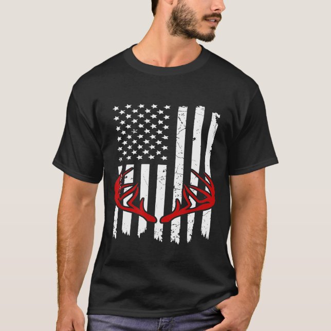 Camiseta Deer Antler Bow Hunt 2020 Tee Whitetail Hunter Ame (Anverso)
