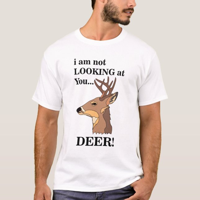 Camiseta Deer Antler Funny (Anverso)