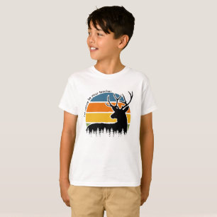 Camiseta Deer Buck Dejar Que La Naturaleza Sea Su Retro Doc