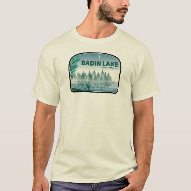 Camiseta Deer de Carolina del Norte del lago Badin (Anverso)