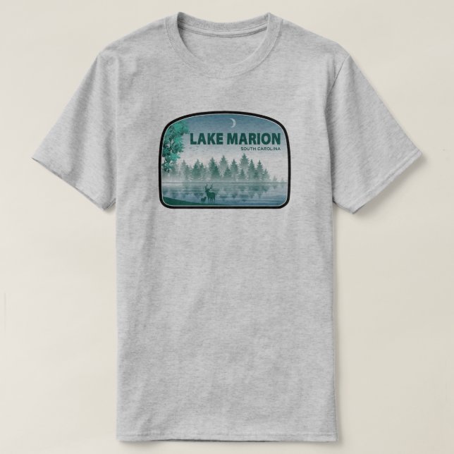 Camiseta Deer de Carolina del Sur en el lago Marion (Diseño del anverso)