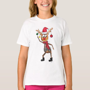 Camiseta Deer de Navidades de danza caprichoso