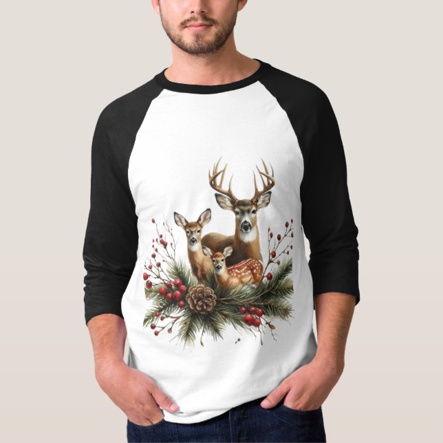 Camiseta Deer Family  (Anverso)