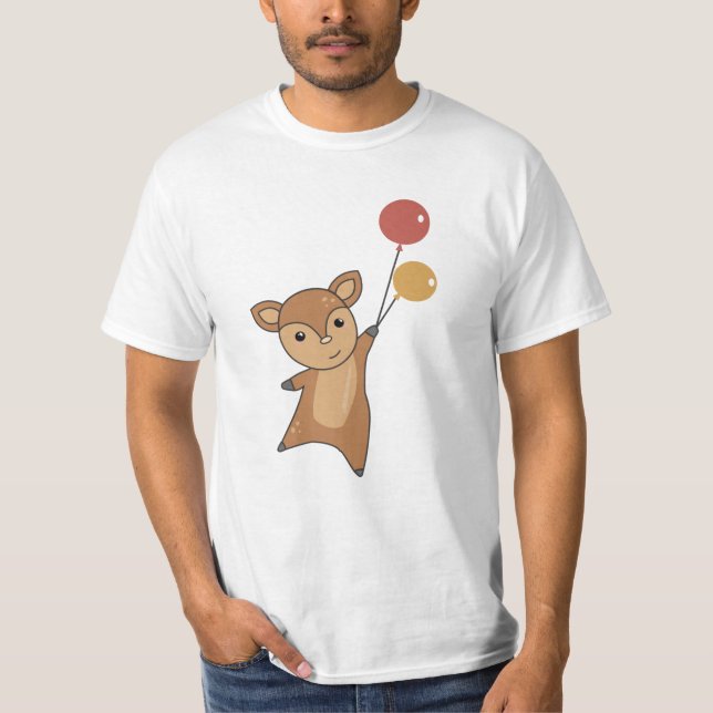 Camiseta Deer Fawn Cute Animals Forest Para Niños (Anverso)