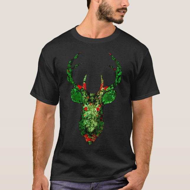 Camiseta Deer floral (Anverso)