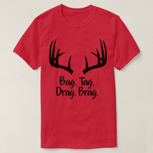Camiseta Deer Hung Gun Bow Whitetail Mule Stand (Diseño del anverso)