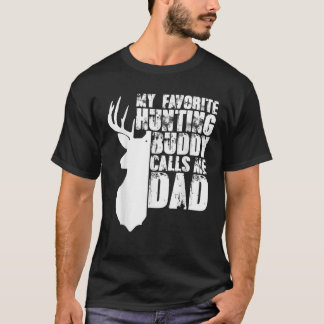 Camiseta Deer Hunter Daddy Mi Buddy de Caza Favorito