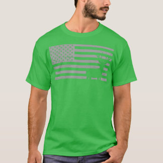 Camiseta Deer Hunting And America Flag Hunting Lover Gift