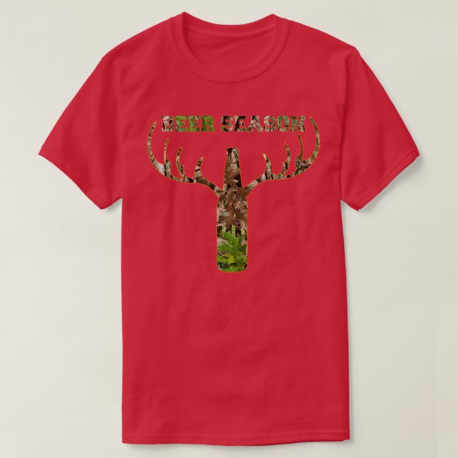 Camiseta Deer Hunting Beer Season Whitetail Buck  (Diseño del anverso)